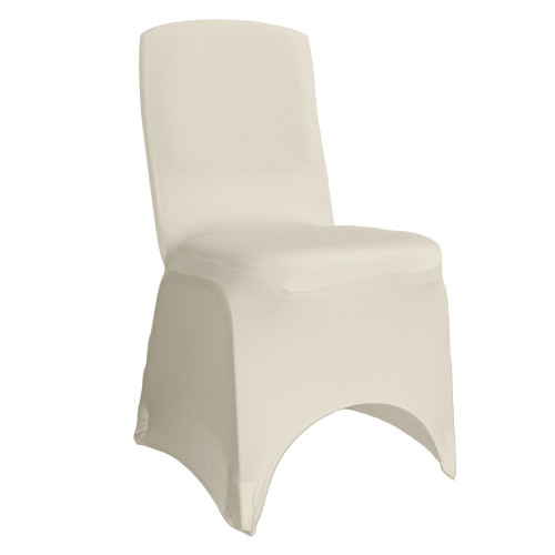 Square Top Stretch Spandex Banquet Chair Cover Ivory - Your Chair Covers  Inc.