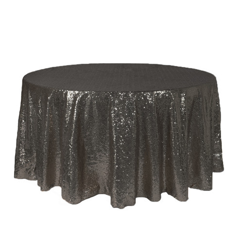  Eternal Beauty Sequin Napkins 12x12, Bling Black