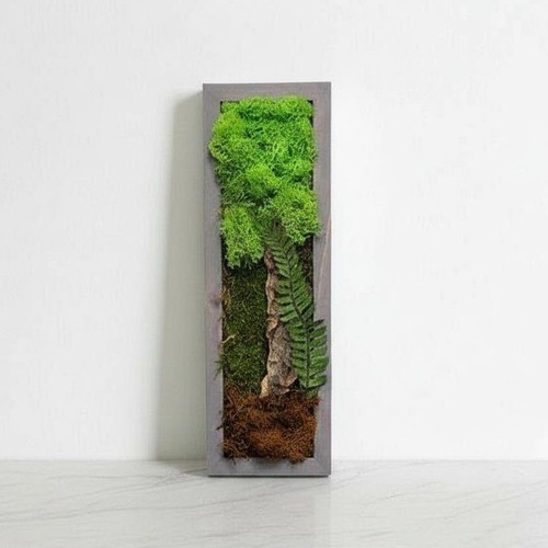 Skinny Tree in Spring Green