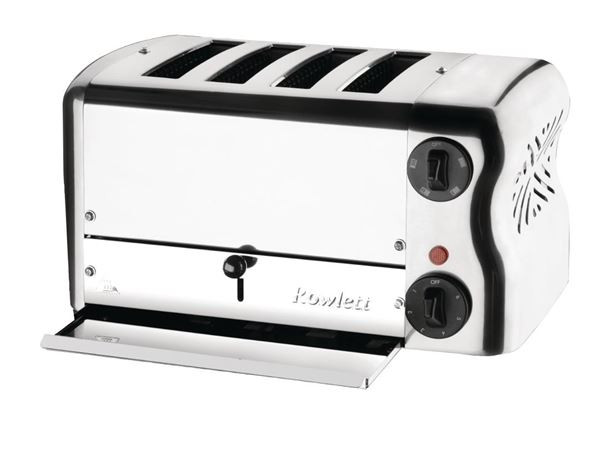 Rowlett Esprit CH181A 4 Slot Toaster Chrome with Elements & Sandwich Cage