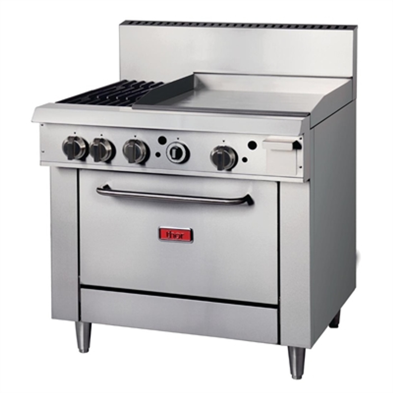 36 gas range with grill