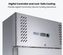 FED-X S/S Two Full Door Upright Freezer - XURF1200SFV