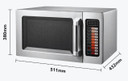Benchstar Stainless Steel Microwave Oven - MD-1000L