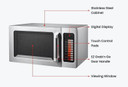 Benchstar Stainless Steel Microwave Oven - MD-1000L