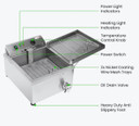 Benchtop Electric Doughnut Fryer - EF-TE