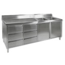 DSC-2100R-H Kitchen Tidy Cabinet with Double Right Sinks DSC-2100R-H Kitchen Tidy Cabinet with Double Right Sinks
