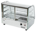 Apuro CD232-A 160L Curved Glass Heated Display Cabinet | 868mm Wide