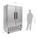 Polar GD879-A G-Series 2 Door Slimline Upright Fridge 960Ltr