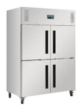Polar DL709-A G-Series 2 Stable Door Upright Fridge 1200 Ltr Stainless Steel
