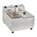 DB203-A Apuro Twin Tank Twin Basket Countertop Fryer 2x 3Ltr DB203-A Apuro Twin Tank Twin Basket Countertop Fryer 2x 3Ltr