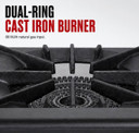 GASMAX Gas Dual Ring Single Burner Single Hob RB-1E
