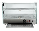 Apuro CK916-A 45L Curved Glass Heated Food Display Merchandiser