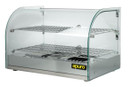 Apuro CK916-A 45L Curved Glass Heated Food Display Merchandiser