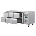 Polar DA548-A U-Series Six Drawer Gastronorm Counter Fridge