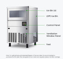 Blizzard SN-80C 95kg Commercial Crescent Ice Machine