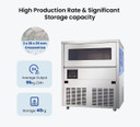 Blizzard SN-80C 95kg Commercial Crescent Ice Machine
