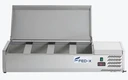 FED-X XVRX1200/380S 1200mm Stainless Steel Countertop Refrigerated Prep Topper Bench (4 x 1/3 GN)