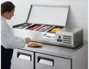 FED-X XVRX1200/380S 1200mm Stainless Steel Countertop Refrigerated Prep Topper Bench (4 x 1/3 GN)