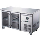 FED-X Two Glass Door Bench Fridge Stainless Steel - XUB6C13G2V FED-X Two Glass Door Bench Fridge Stainless Steel - XUB6C13G2V