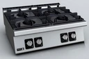 Fagor Kore 700 Series C-G740H Commercial Benchtop 4-Burner Gas Cooktop (800mm Wide)