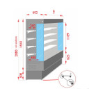 Tecnodom Open Chiller with 4 Shelves Tecnodom Open Chiller with 4 Shelves