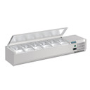 Polar DA680-A G-Series Countertop Prep Fridge with Lid 6x 1/4GN Polar DA680-A G-Series Countertop Prep Fridge with Lid 6x 1/4GN