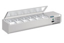 Polar DA680-A G-Series Countertop Prep Fridge with Lid 6x 1/4GN