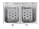 Apuro FC375-A Twin Tank Twin Basket 8Ltr Countertop Fryer with Timers 2x 2.9kW