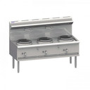 LUUS WZ-3C Compact Waterless Wok - 3 Chimney Burners LUUS WZ-3C Compact Waterless Wok - 3 Chimney Burners