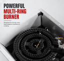 GASMAX Dual Ring Burner Single Hob with Built in Faucet - RB-1BLPG
