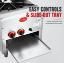 GASMAX Dual Ring Burner Single Hob with Built in Faucet - RB-1BLPG