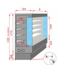 Tecnodom Open Chiller with 4 Shelves TDVC80-CA-187