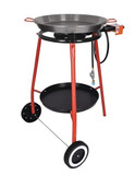 Chef Inox FY919 Andreu Paella Stand with Wheels and 450mm Tray - pan/gas/burner