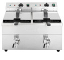 Apuro Twin Tank Induction Fryer 2x7.5 Ltr - 2x3KW