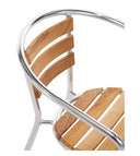 Bolero U421 Aluminium & Ash Chairs (Pack of 4)