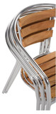 Bolero U421 Aluminium & Ash Chairs (Pack of 4)