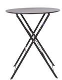 Bolero GH558 Black Pavement Style Steel Table 595mm