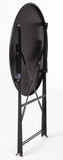 Bolero GH558 Black Pavement Style Steel Table 595mm