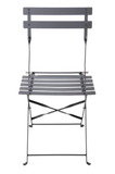 GH553 Bolero Black Pavement Style Steel Folding Chairs (Pack of 2)