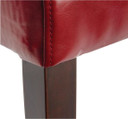 GH443 Bolero Faux Leather Dining Chairs Red (Pack of 2)