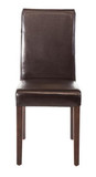 Bolero GF955 Faux Leather Dining Chairs Brown (Pack of 2)