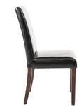 Bolero GF954 Faux Leather Dining Chairs Black (Pack of 2)