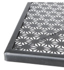 Bolero GG706 Black Steel Patterned Square Bistro Table 700mm