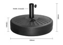 Bolero FS231 Umbrella Base Black - 20Ltr