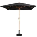 Bolero GH990 Square Outdoor Commercial Umbrella 2.5m (Black)