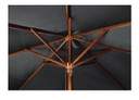 Bolero GH990 Square Outdoor Umbrella 2.5m Black