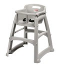 M959 Rubbermaid Sturdy Stacking High Chair Platinum