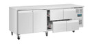 Polar UA021-A U-series Double Door and 4 Drawer Counter Fridge 476 Ltr