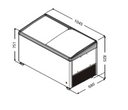 Liebherr EFI 2853 282 Ltr Curved Glass Sliding Lid Chest Freezer