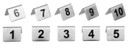 Olympia U046 Stainless Steel Table Numbers 1-10